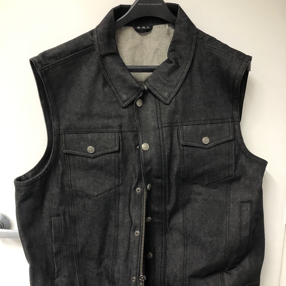 Denim Motorcycle Vest - First Manufacturing Co.